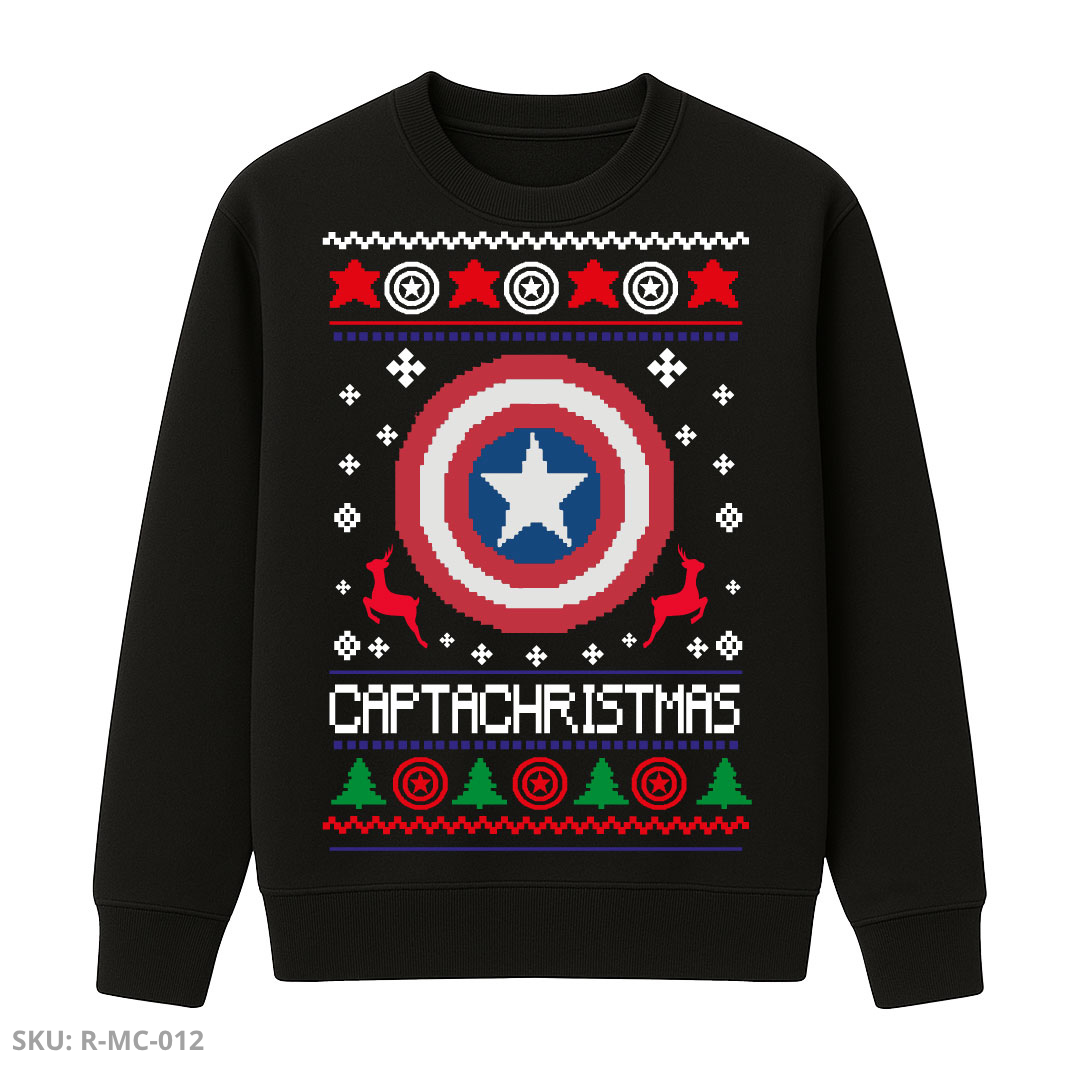 Buzo Cuello Redondo Capitán América – Escudo Patriota