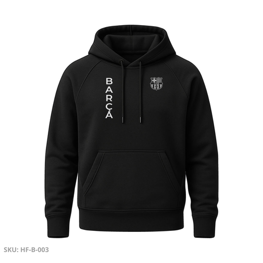 Buzo Capota Negro Blaugrana – Barra Vertical