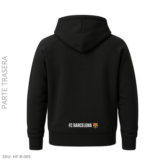 Buzo Capota Negro Blaugrana – Escudo Clásico