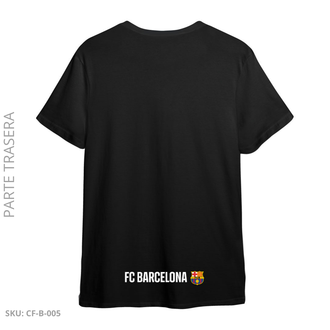 Camiseta Negra Blaugrana – Escudo Clásico