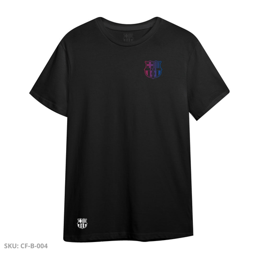 Camiseta Negra Blaugrana – Escudo Tonos