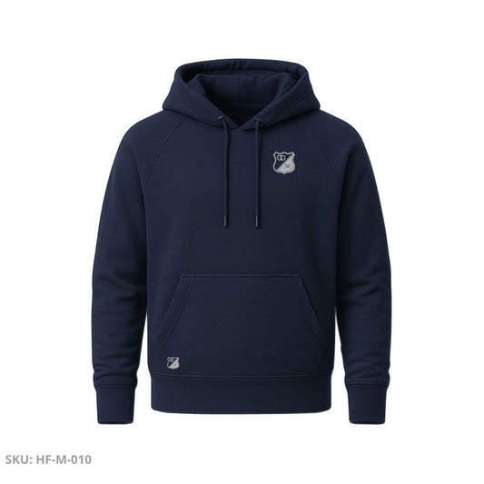 Buzo Azul Embajador – Escudo Gris