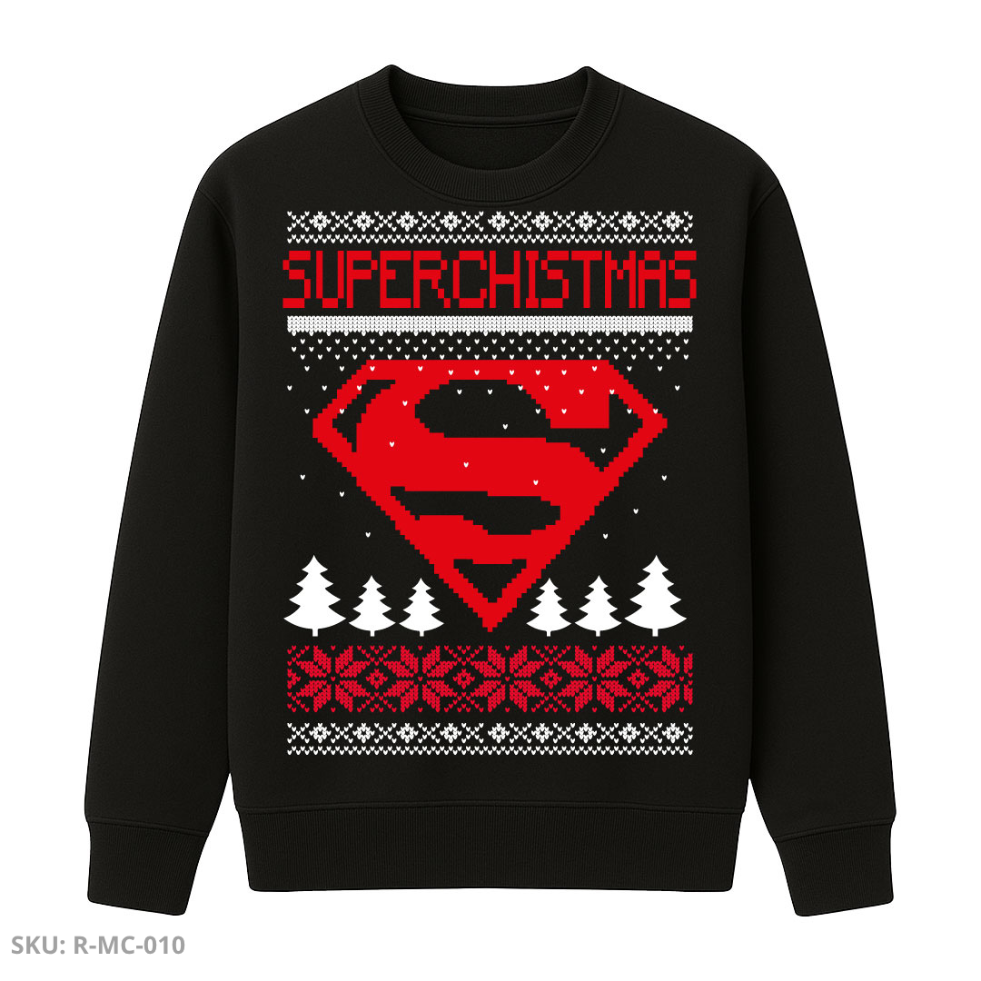 Buzo Cuello Redondo Superman – Emblema Rojo