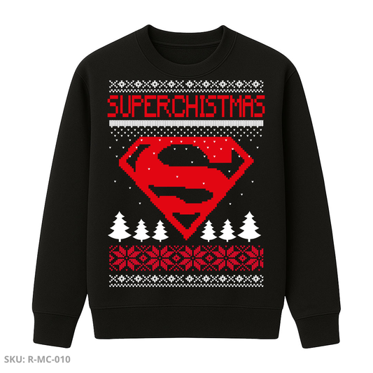 Buzo Cuello Redondo Superman – Emblema Rojo