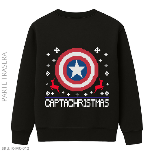 Buzo Cuello Redondo Capitán América – Escudo Patriota