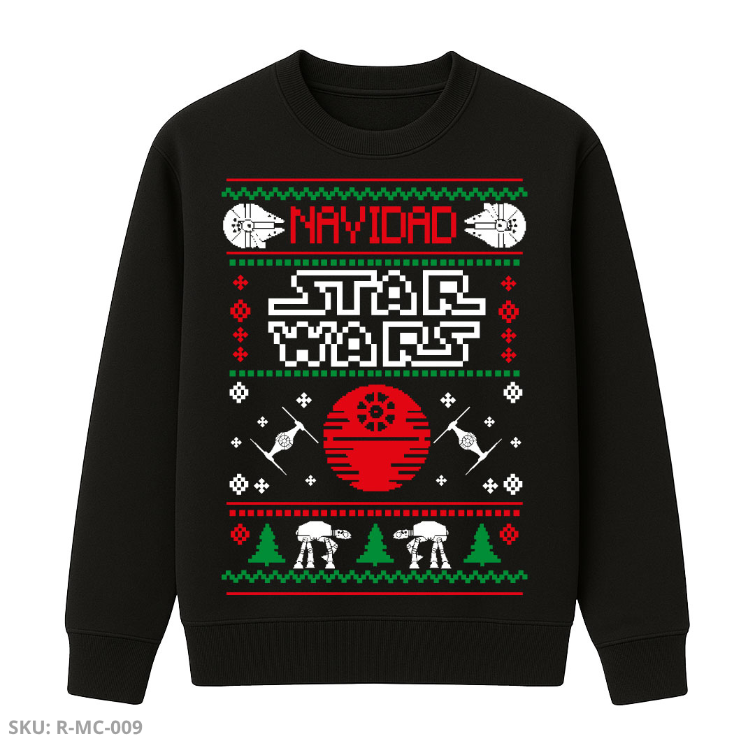 Buzo Cuello Redondo Galaxia Navideña – Star Wars