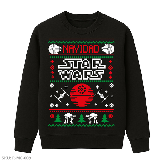 Buzo Cuello Redondo Galaxia Navideña – Star Wars