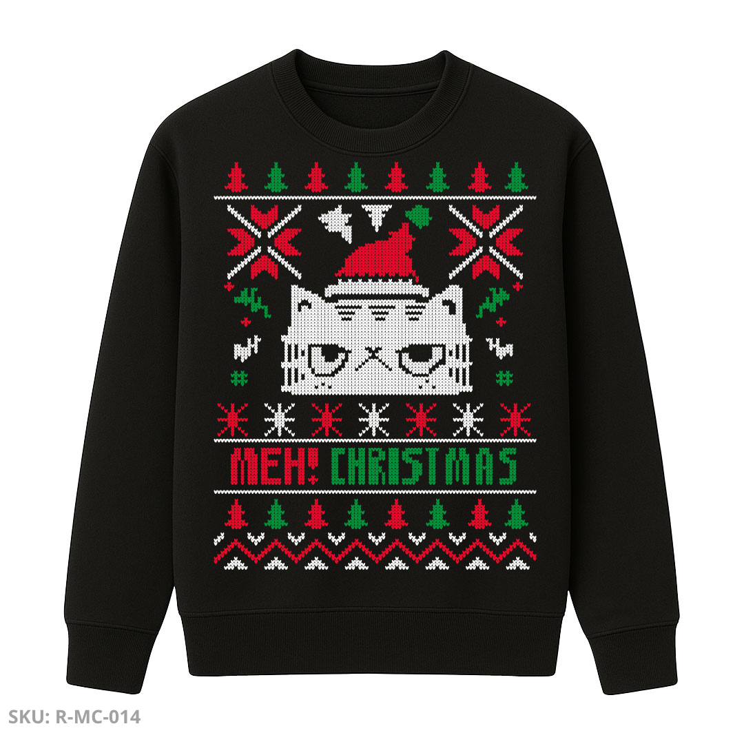 Buzo Cuello Redondo Navidad – Gato Gruñón