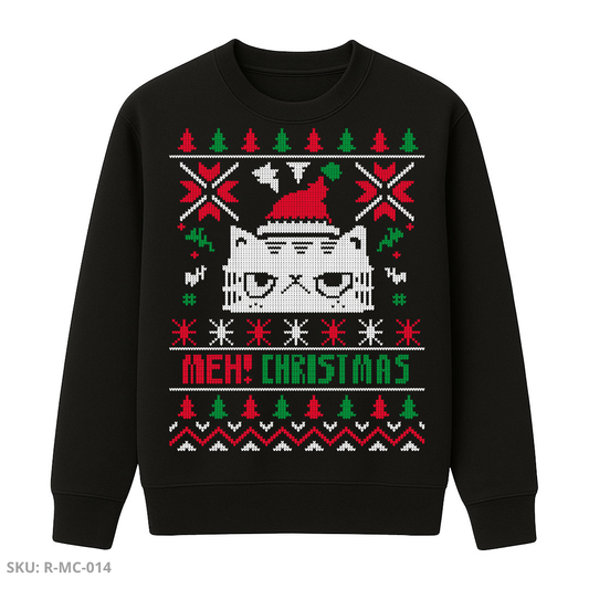 Buzo Cuello Redondo Navidad – Gato Gruñón