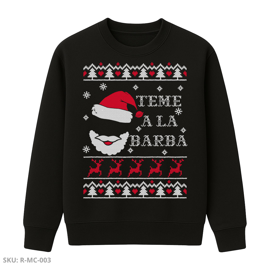 Buzo Cuello Redondo Navidad – Teme a la Barba