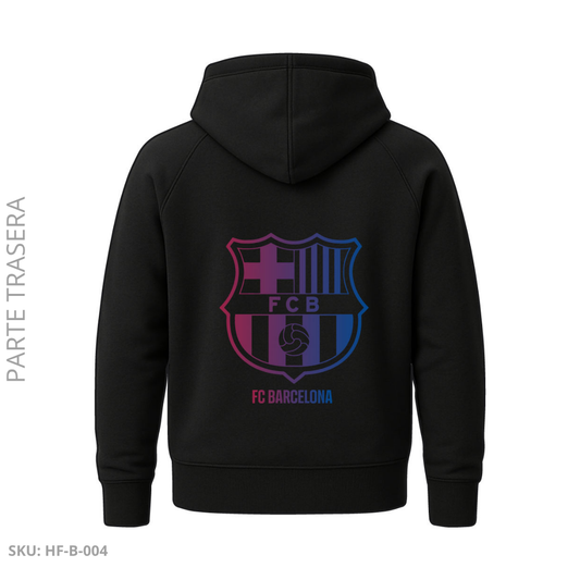 Buzo Capota Negro Blaugrana – Escudo Tonos