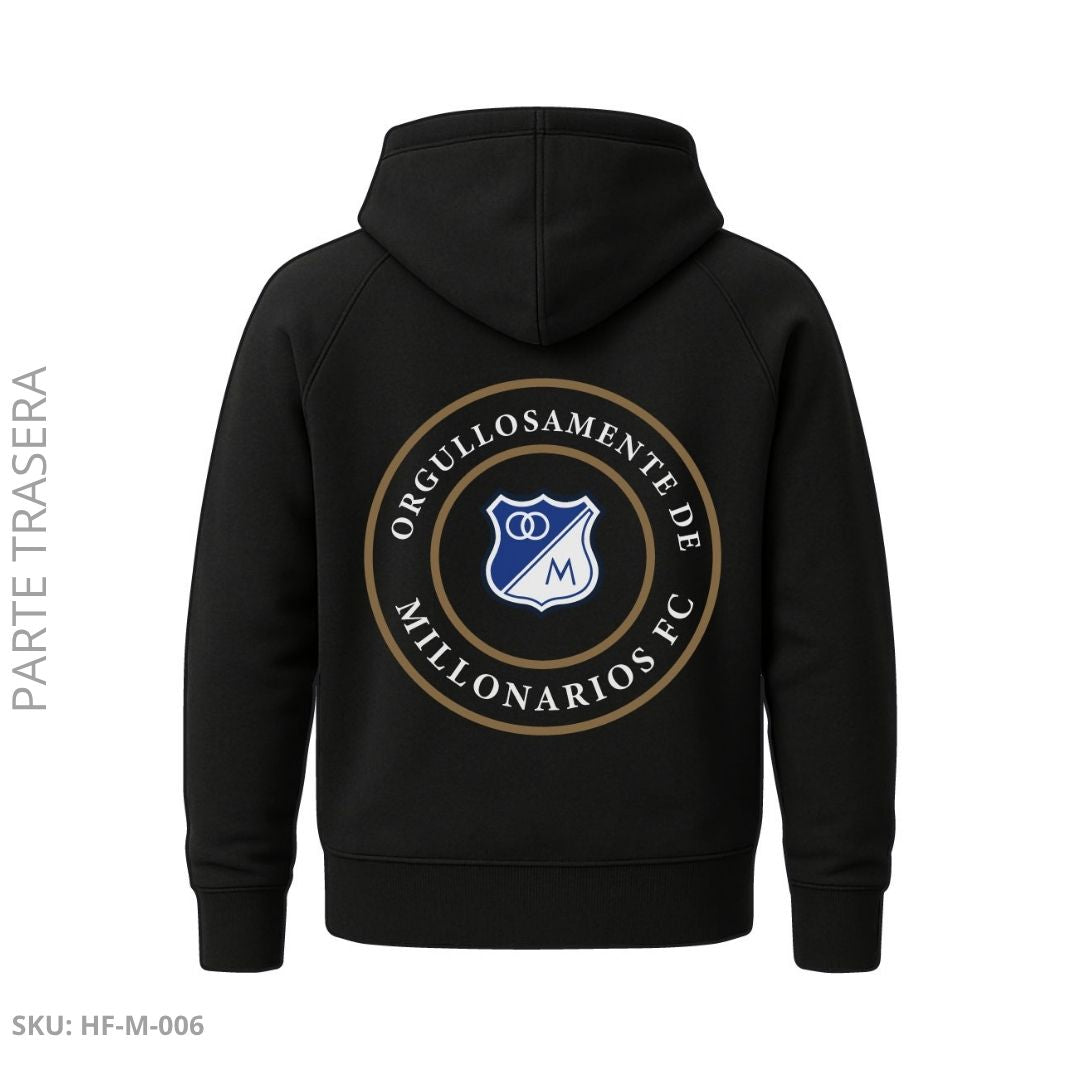 Buzo Negro Embajador – Sello Orgullo Azul