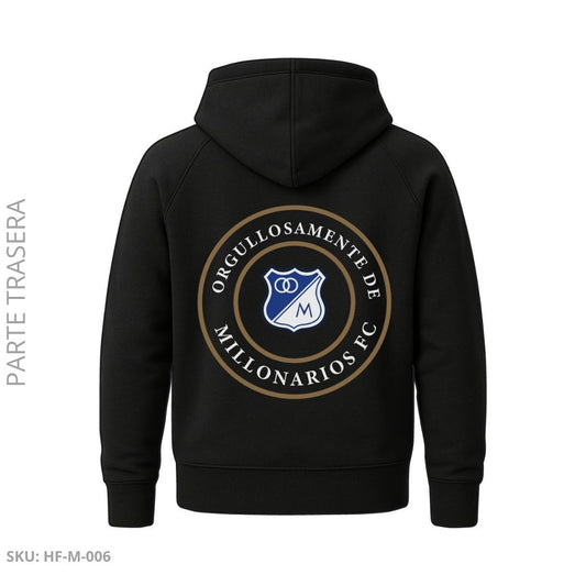 Buzo Negro Embajador – Sello Orgullo Azul