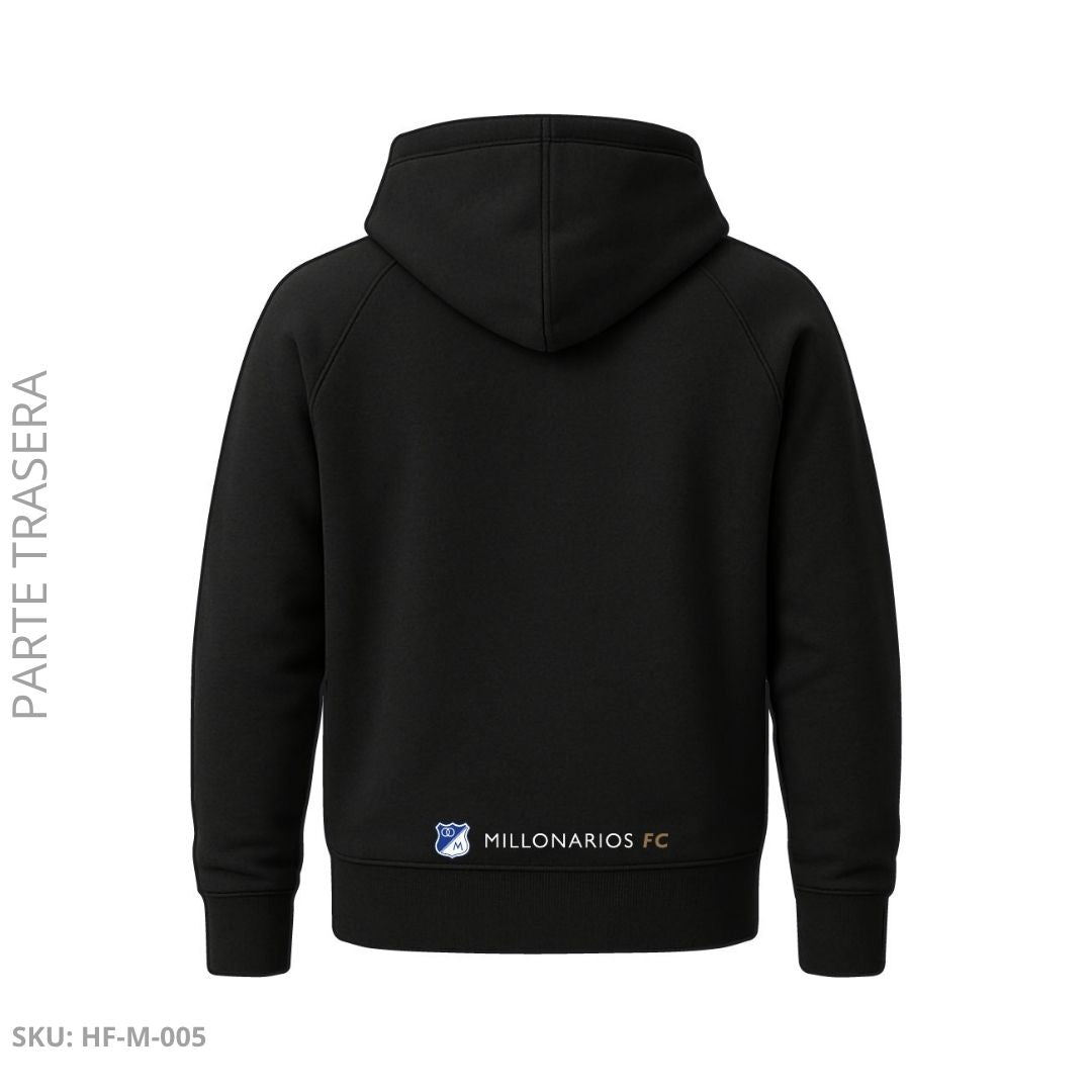 Buzo Embajador Negro – Franja Central Elite