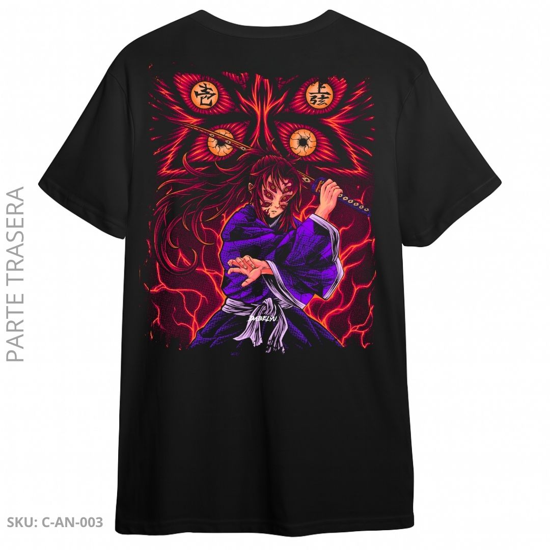 Camiseta Demon Slayer: Kokushibo Blood Moon