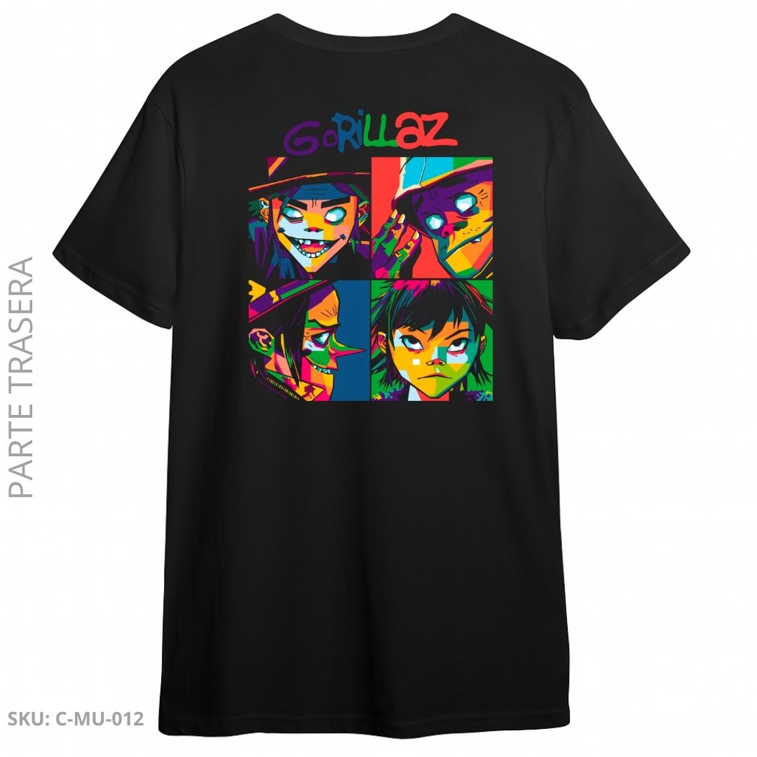 Camiseta Gorillaz – Arte Pop Psicodélico