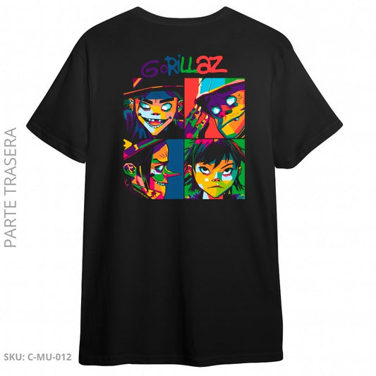 Camiseta Gorillaz – Arte Pop Psicodélico