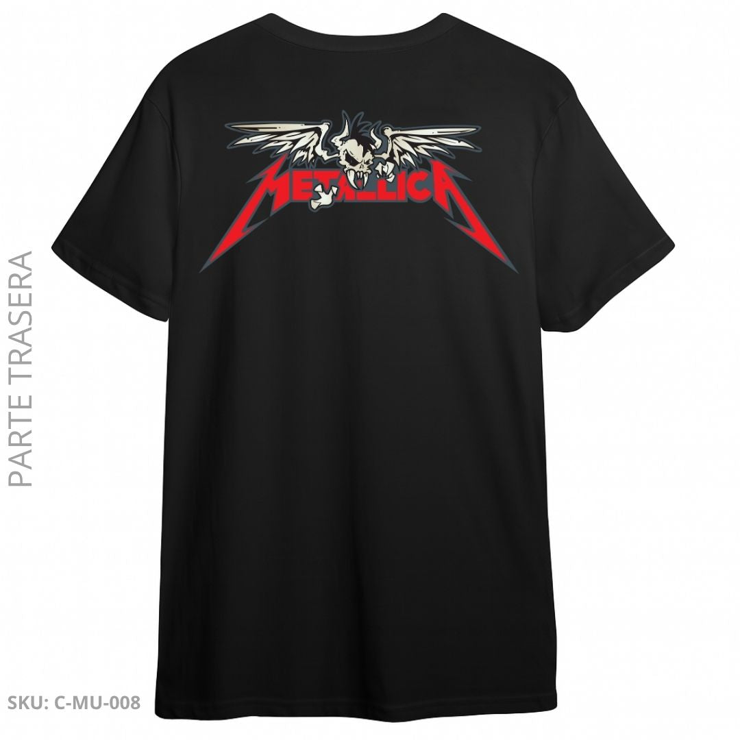 Camiseta Metallica – Skull & Wings Classic