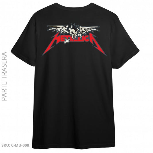 Camiseta Metallica – Skull & Wings Classic