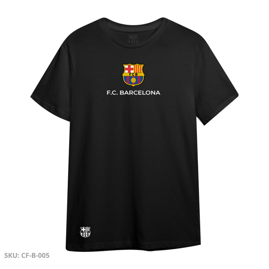 Camiseta Negra Blaugrana – Escudo Clásico