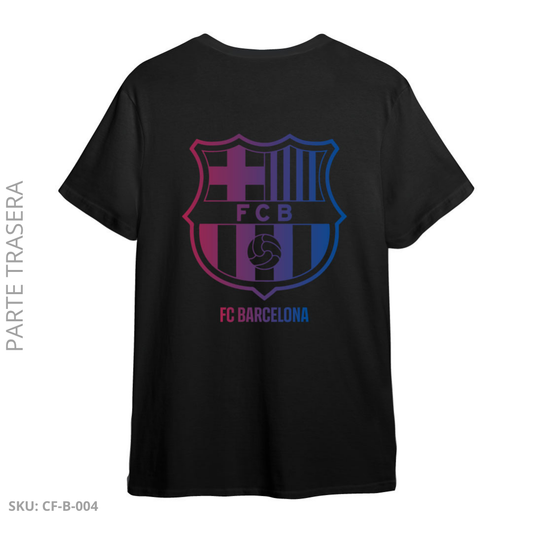Camiseta Negra Blaugrana – Escudo Tonos