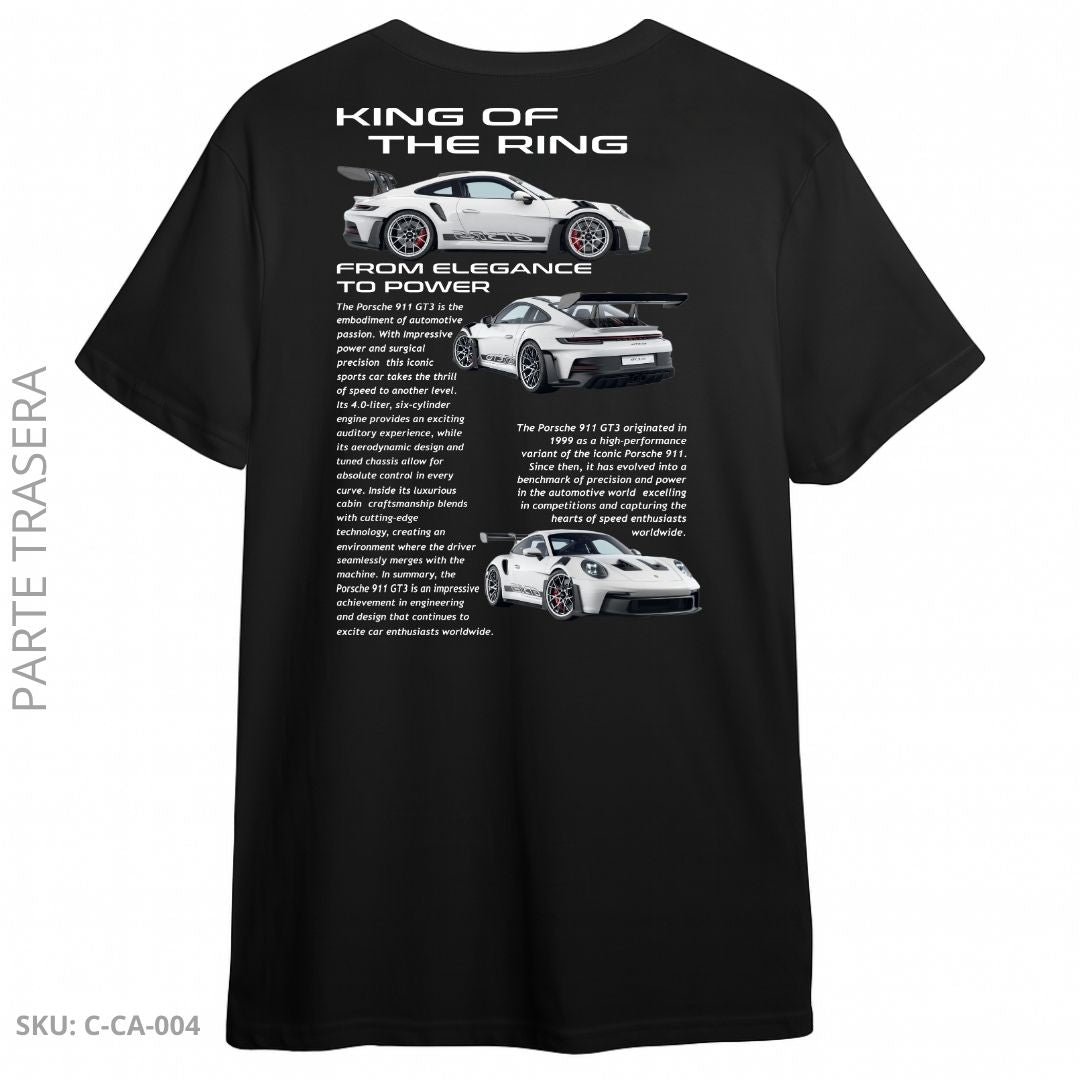 Camiseta Porsche 911 GT3 – King of The Ring