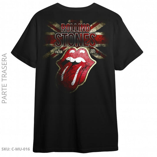 Camiseta Rolling Stones – Lengua Union Jack & Tour Vintage