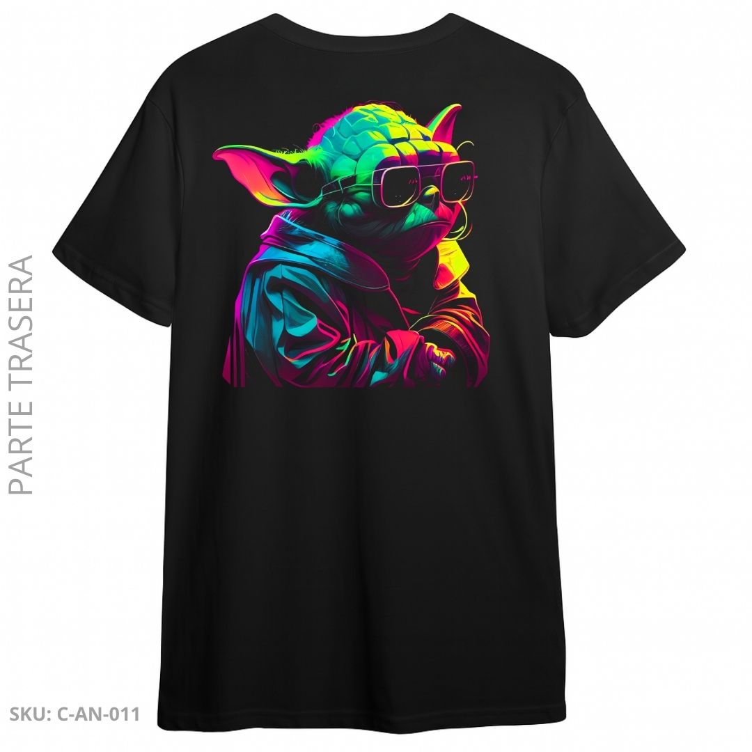 Camiseta Yoda Neon Vibes