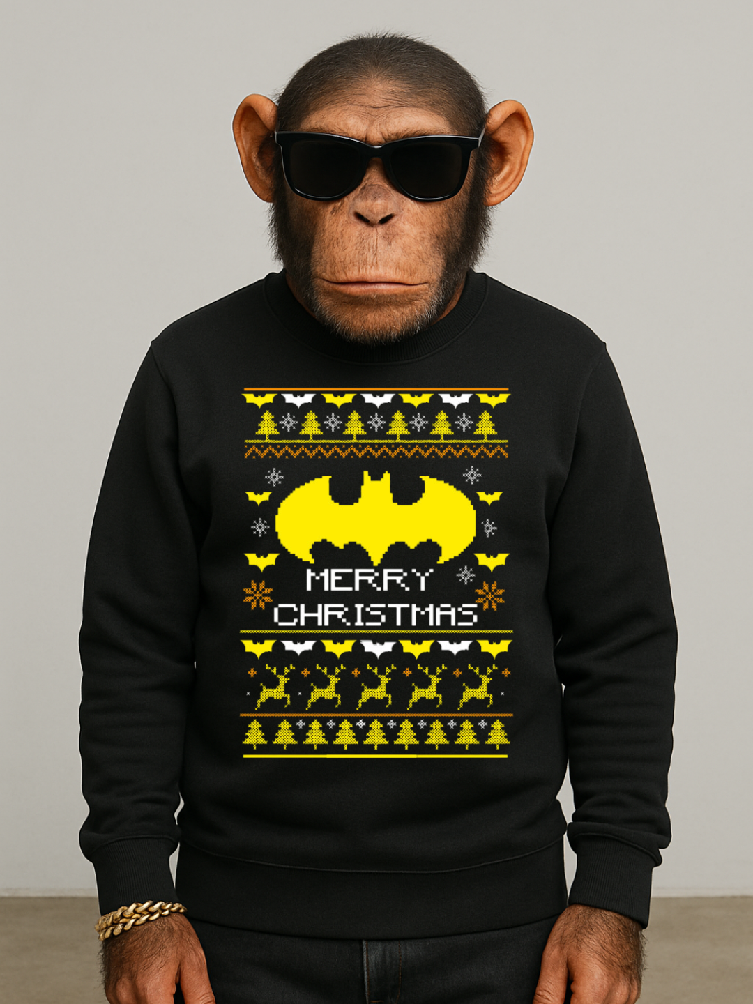 Buzo Cuello Redondo Batman – Murciélago Festivo