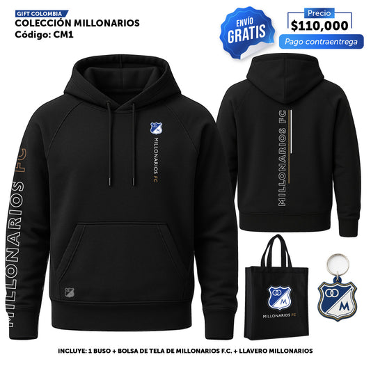 CM1 - Buzo + Bolsa estampada + Llavero