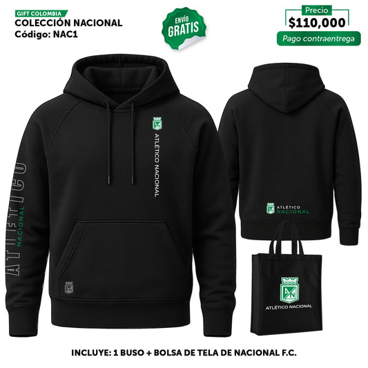 NAC1 - Buzo + Bolsa estampada + Llavero